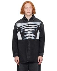 Jean Paul Gaultier - 'The Body Marinière' Denim Shirt - Lyst