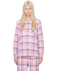 Tekla - Check Pyjama Shirt - Lyst