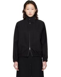 Courreges - Buckle Zipped Bomber Jacket - Lyst