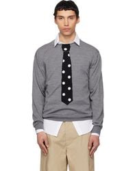 Moschino - Extra-Fine Merino Wool Intarsia Sweater - Lyst