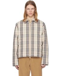 Burberry - Check Cotton Harrington Jacket - Lyst