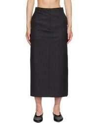 NOTHING WRITTEN - Bany Wool Midi Skirt - Lyst
