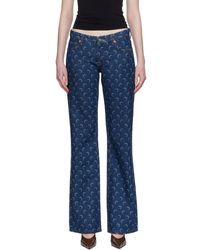 Marine Serre - Flare Jeans - Lyst