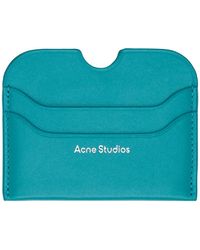 Acne Studios - ブルー レザー カードケース - Lyst