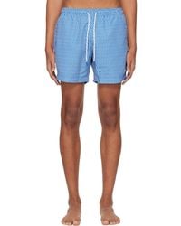 BOSS - Micro-Print Swim Shorts - Lyst