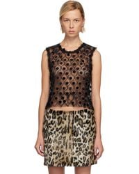 Anna Sui - Mesh Paillettes Top - Lyst
