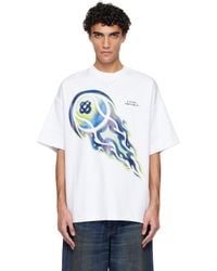 CASABLANCA - Flaming Tennis Ball Oversized Short Sleeve T‑Shirt - Lyst