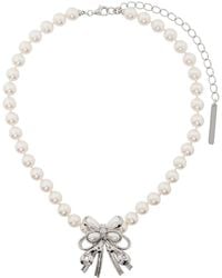 ShuShu/Tong - White Pearl Butterfly Flower Necklace - Lyst