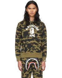 gym and workout clothes Hoodies Grey for Men A Bathing Ape Hoody in Grey Mens Clothing Activewear 