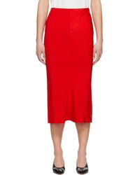 Ami Paris - Straight Midi Skirt - Lyst