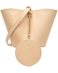 Building Block Short Basket Shoulder Bag - Natural