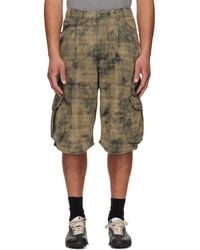 R13 - Khaki Bermuda Cargo Shorts - Lyst