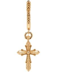 Emanuele Bicocchi - Tiny Cross Single Earring - Lyst
