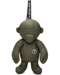 Aape By A Bathing Ape - Khaki 'Aaper' Moonface Logo Bag - Lyst
