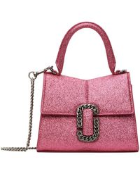 Marc Jacobs - Mini sac à main st. marc rose scintillant - Lyst