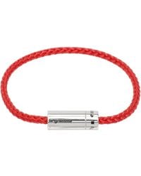 Le Gramme - Bracelet 'le 7 g' nato rouge en corde - Lyst