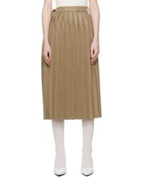 Marie Adam-Leenaerdt - Pleated Midi Skirt - Lyst