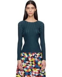 Pleats Please Issey Miyake - Rib Pleats November Top - Lyst