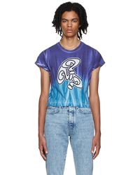 Eytys - T-shirt zion mauve et bleu exclusif à ssense - Lyst