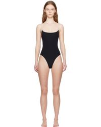 TOTEME - Striped-Edge Spaghetti-Strap Swimsuit - Lyst