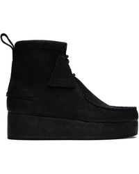 Clarks - Ankle Boots Suede Black - Lyst