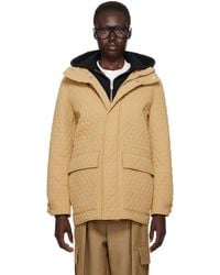 Burberry - Blouson Matelassé En Nylon À Capuche À Carreaux - Lyst