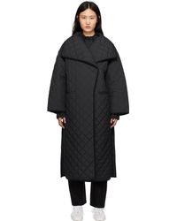 Totême - Oversize Quilted Wrap Coat - Lyst