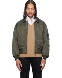 Tom Ford - Satin Nylon Flight Bomber Jacket - Lyst