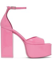 Paris Texas - Sandales À Talon Bottier Tatiana Roses - Lyst