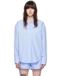 T By Alexander Wang - Blue Pocket Shirt - Lyst