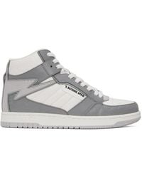 A Bathing Ape - Gray & Sta 88 Mid #1 M1 Sneakers - Lyst