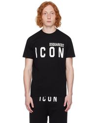 DSquared² - Black 'be Icon' T-shirt - Lyst