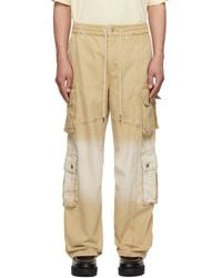 Feng Chen Wang - Pantalon Cargo Et Blanc Cassé En Denim À Motif Dégradé - Lyst