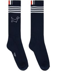 Thom Browne - Navy Hector Icon Athletic Socks - Lyst