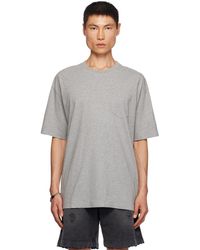 Givenchy - T-shirt gris à poche - Lyst