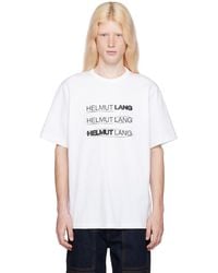 Helmut Lang - ホワイト Space Tシャツ - Lyst