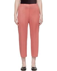 Pleats Please Issey Miyake - Monthly Colors October Trousers - Lyst