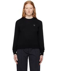 Maison Kitsuné - Black Bold Fox Head Sweater - Lyst
