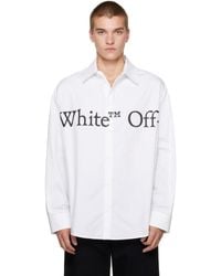 Off-White c/o Virgil Abloh - Bookish Scarf Poplin Overshirt - Lyst