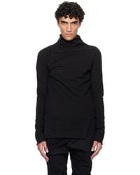 Julius - Arched Hem High Neck Sweatshirt - Lyst