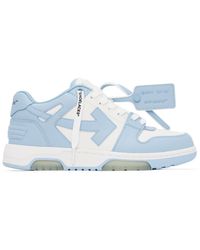 Off-White c/o Virgil Abloh - White & Blue Out Of Office Sneakers - Lyst