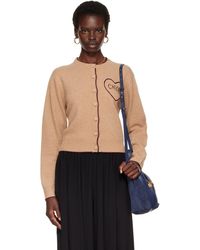 Chloé - Fitted Logo Cardigan - Lyst