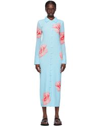 KENZO - Paris Rose Midi Dress - Lyst