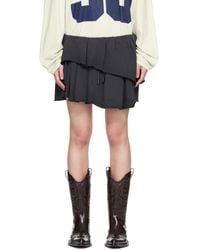 Acne Studios - Fleece Mini Skirt - Lyst