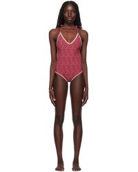 Isabel Marant - Red Swan Swimsuit - Lyst