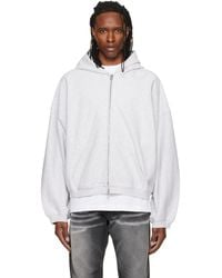 Alexander Wang - Crystal Embellished Oversized Zip-Up Hoodie - Lyst