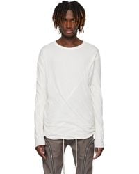 Rick Owens - Off- Hollywood Jumbo Double Ls T-Shirt - Lyst
