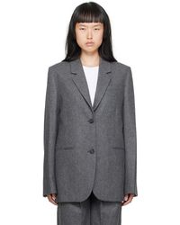 Totême - Toteme Gray Tailored Blazer - Lyst