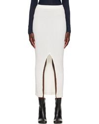 Issey Miyake - Off- Rill Midi Skirt - Lyst