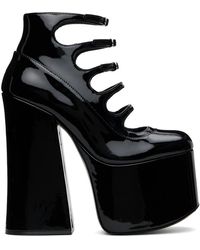 Marc Jacobs - Chaussures à talon bottier kiki noires en cuir verni - Lyst